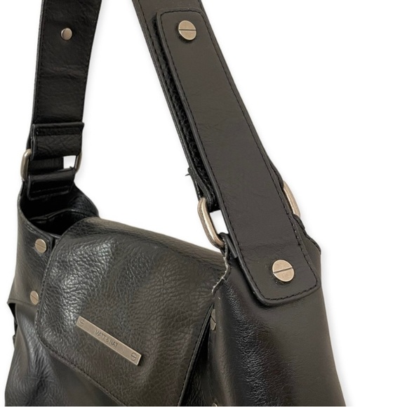 MATT & NAT black vegan leather hobo shoulder bag - Picture 7 of 12